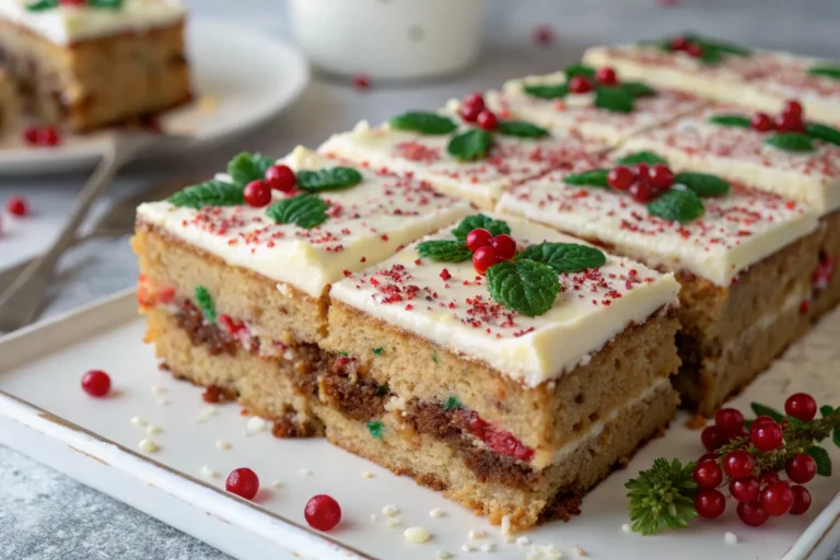 Easy Christmas Cake Traybake