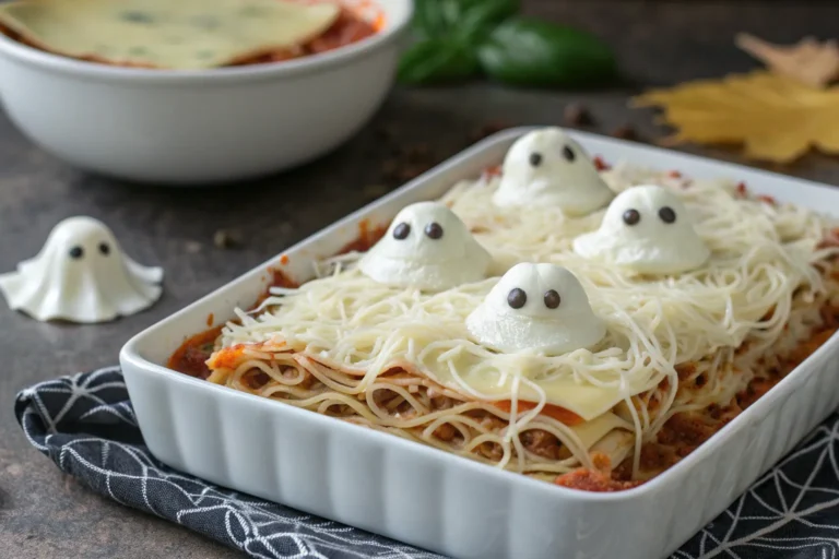 Ghostly Lasagna | Spooky Halloween Dinner Idea