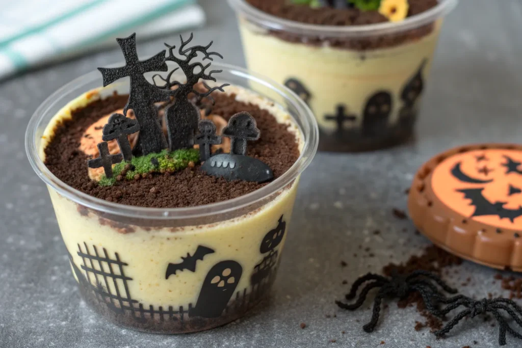 Graveyard Pudding Cups