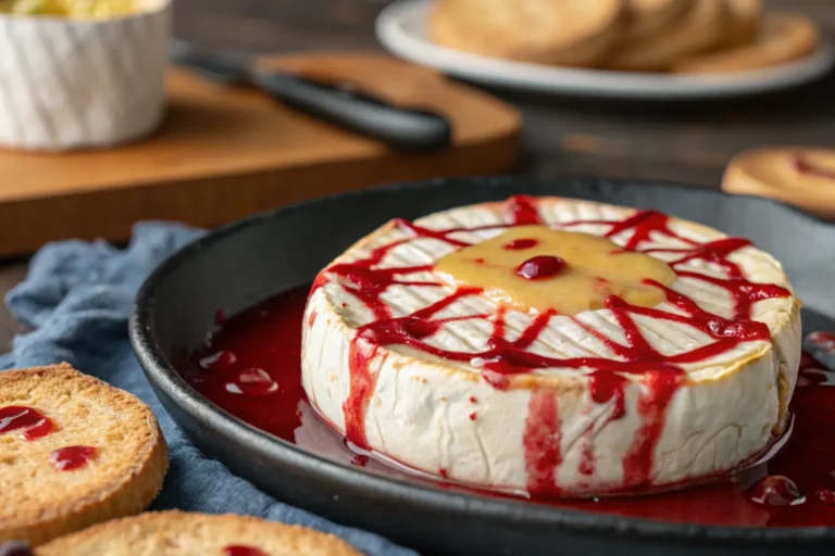 Halloween Bloody Baked Brie