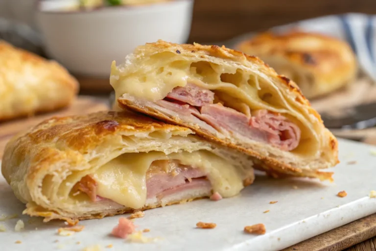 Ham and Cheese Puff Pastry Pockets