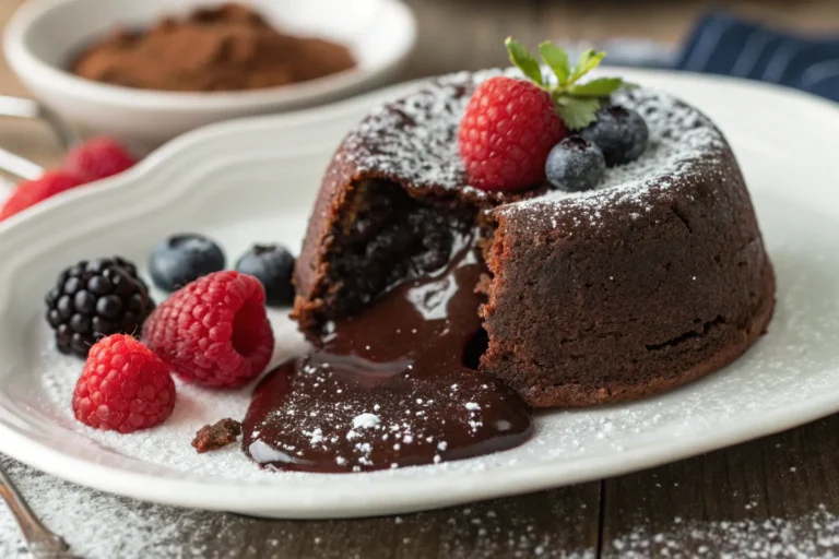 Indulgent Dairy-Free Chocolate Lava Cake
