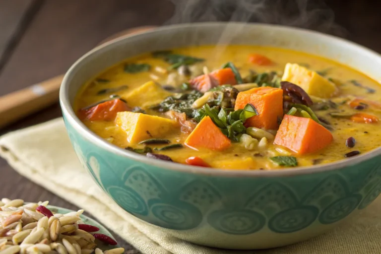 Nourishing Vegan Pumpkin Wild Rice Soup