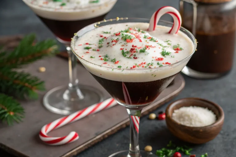 Peppermint Espresso Martinis (Festive Holiday Cocktail!)