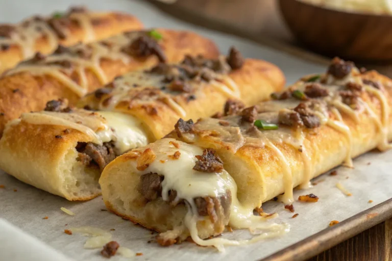 Philly Cheesesteak Cheesy Breadsticks