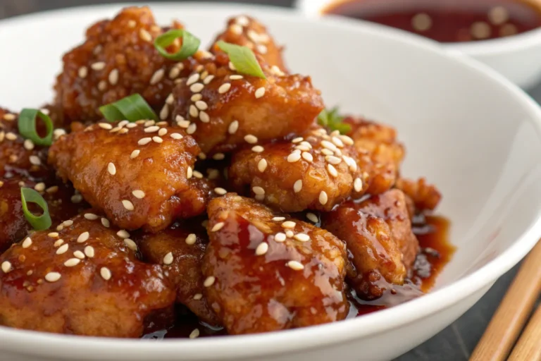 Sesame Chicken Recipe with Sweet Savory Sauce