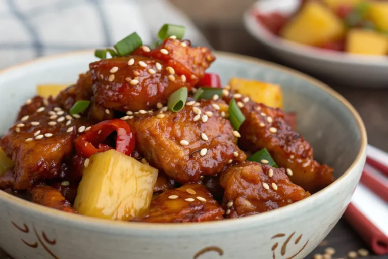 Spicy Pineapple Brown Sugar Chicken