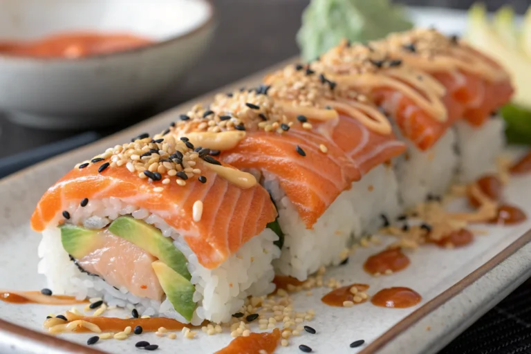 Spicy Salmon Sushi Bake