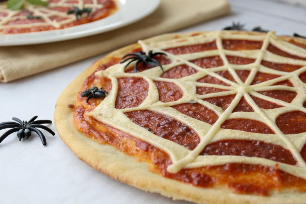 Spider Web Pizza Recipe – Fun Halloween Dinner Idea