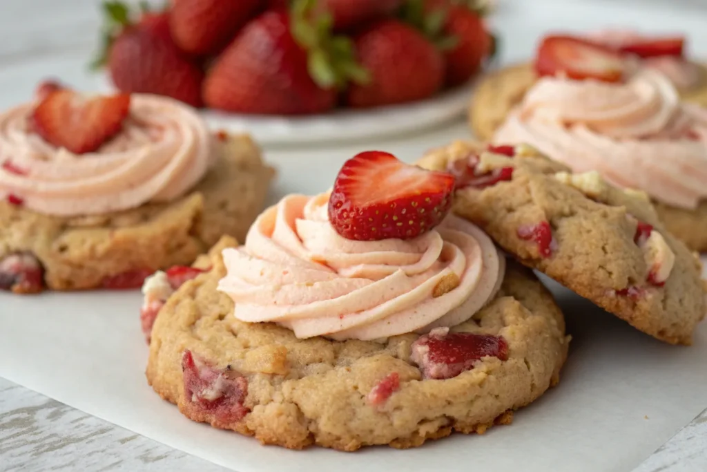 Strawberry Cheesecake Cookies