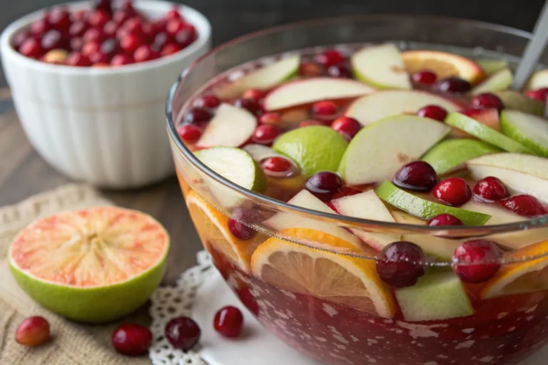 Thanksgiving Punch Apple Cranbury Mocktail