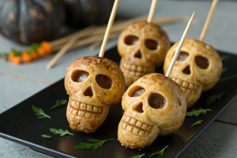 Potato Skulls Steal the Best Halloween Skewers