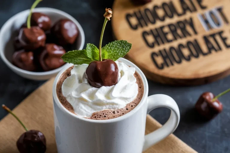 Chocolate Covered Cherry Hot Chocolate Recipe