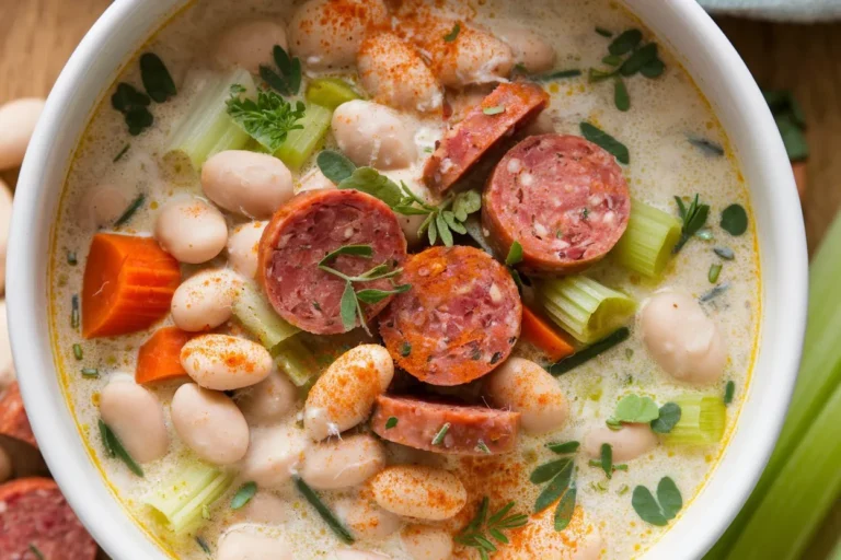 Cozy Creamy Bean Soup with Sausage