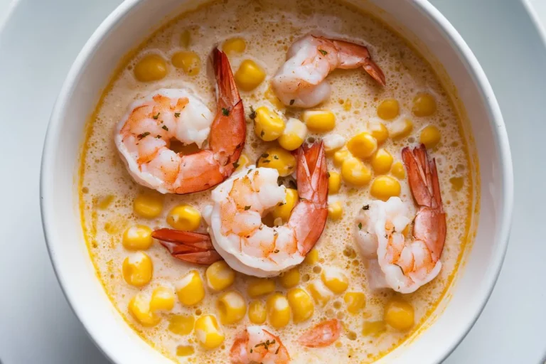 Creamy Cajun Corn and Shrimp Bisque