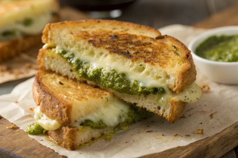 Best Pesto Grilled Cheese