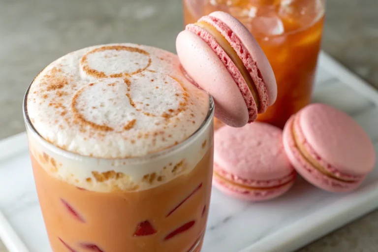 Coconut Macaron Thai Iced Tea