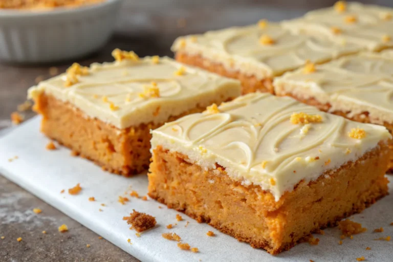 Homemade Orange Brownies Creamy Flavour