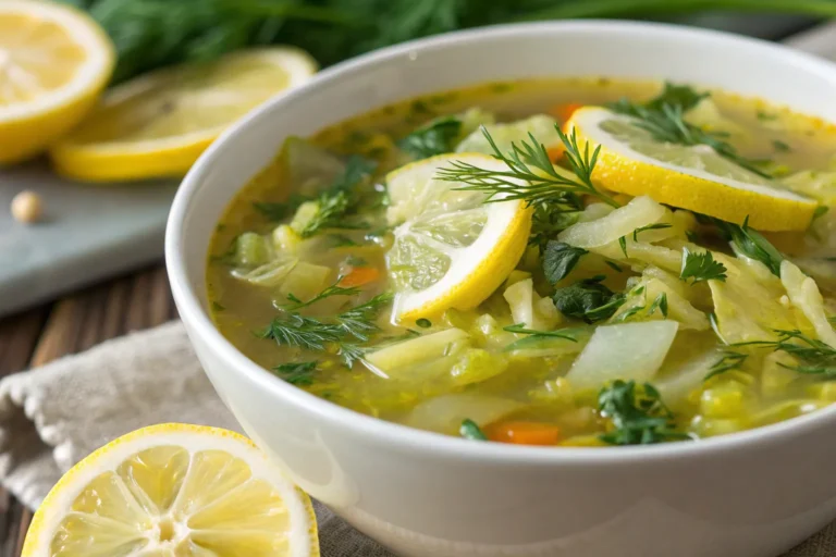 Lemon Dill Cabbage Soup