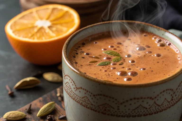 Orange Cardamom Hot Chocolate