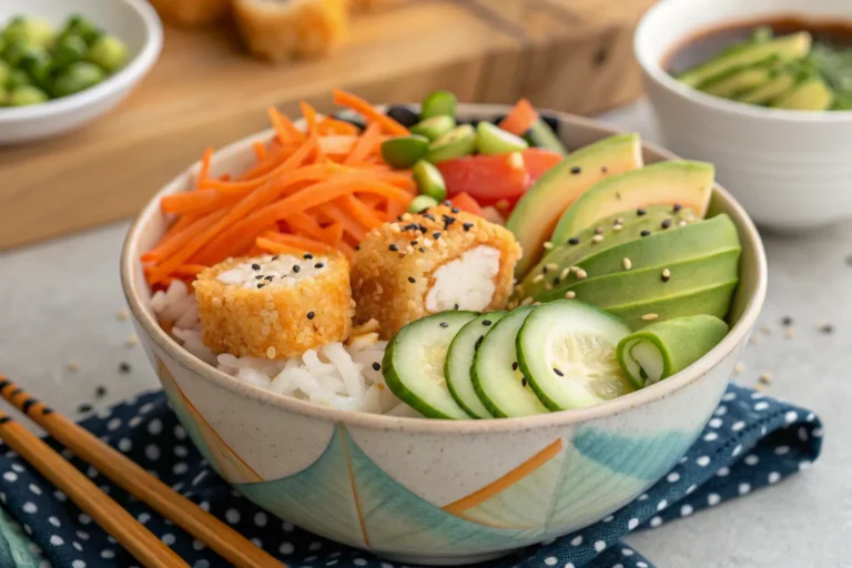 Vegetarian Crunchy Roll Bowls | Sushi-Inspired, No-Roll Meal