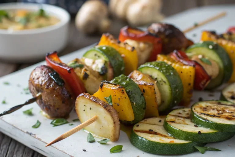 Grilled Vegetable Kabobs with Fajita Butter
