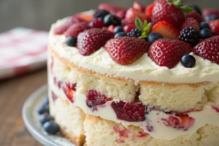 Heavenly Berry Trifle Cake