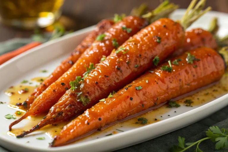 Honey Garlic Butter Roasted Carrots