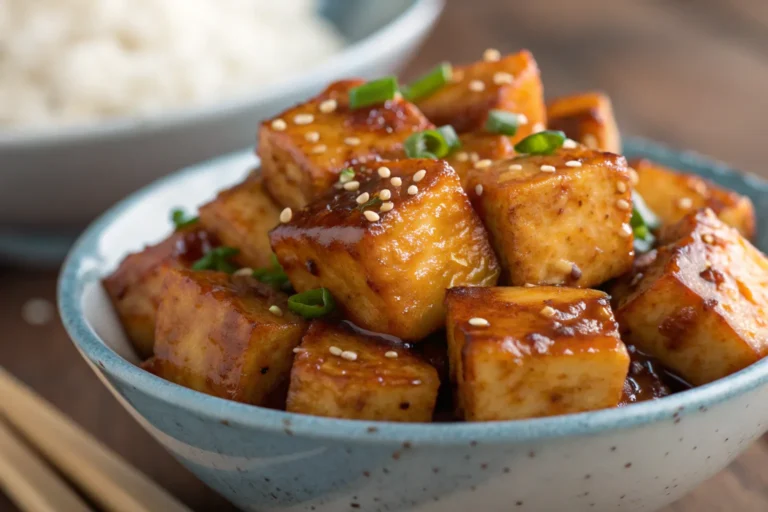 Irresistibly Crispy Honey Garlic Tofu Recipe