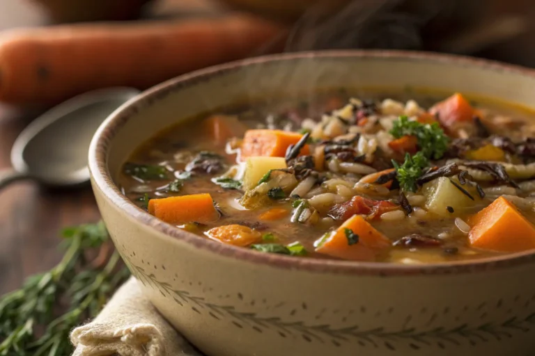 Cozy Autumn Wild Rice Soup