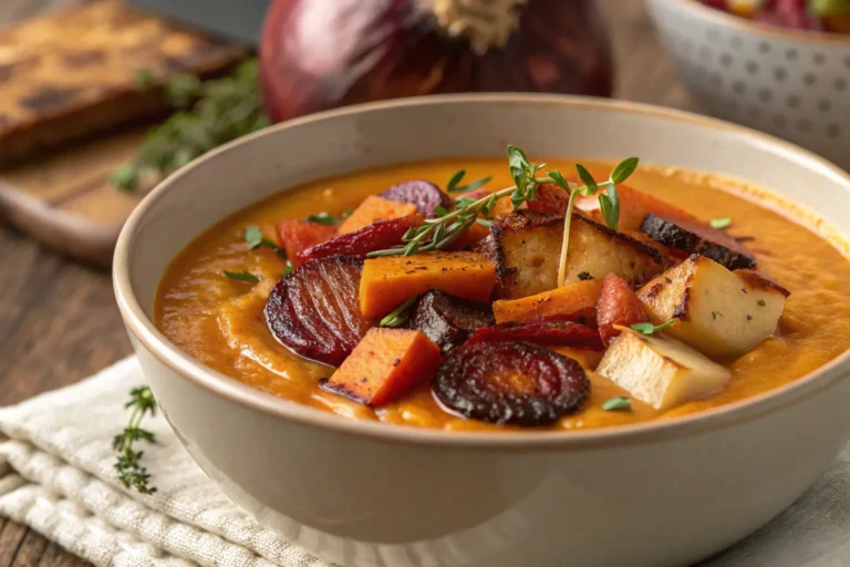 Tasty Roasted Winter Vegetable Soup