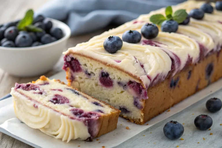 Blueberry Cream Cheese Loaf Cake