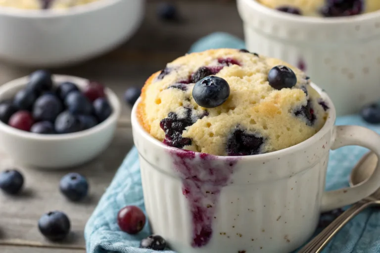 Blueberry Muffin Mug Cake – Quick, Fluffy, and Delicious