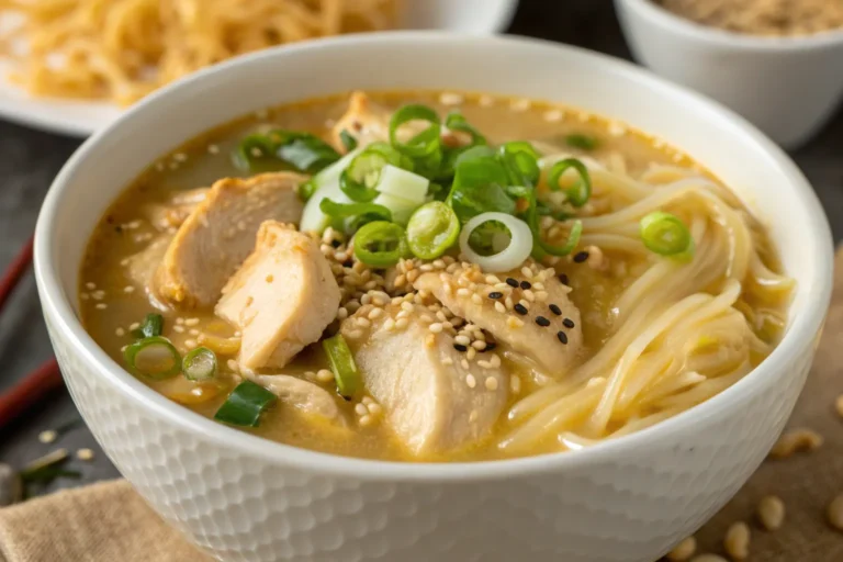 Creamy Garlic Chicken Ramen: Comfort in a Bowl