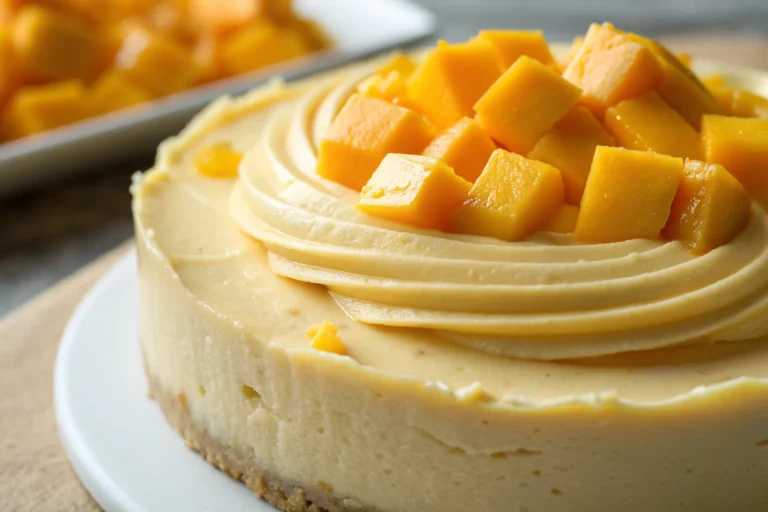 Creamy Vegan Mango Dessert (No-Bake & Dairy-Free)