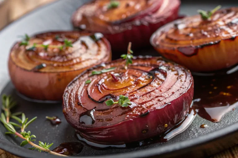 Easy Balsamic Roasted Red Onions