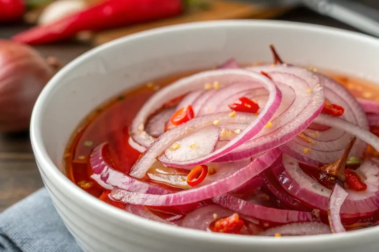 Hot Honey Pickled Red Onions