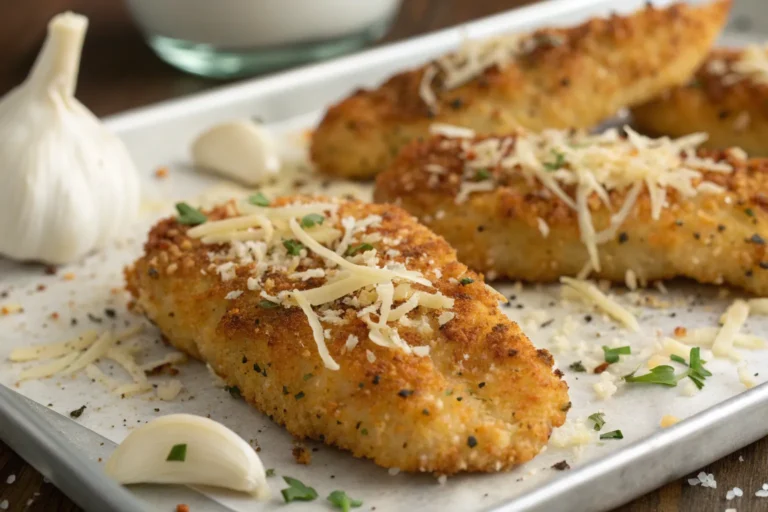 Crispy Garlic Parmesan Chicken Tenders