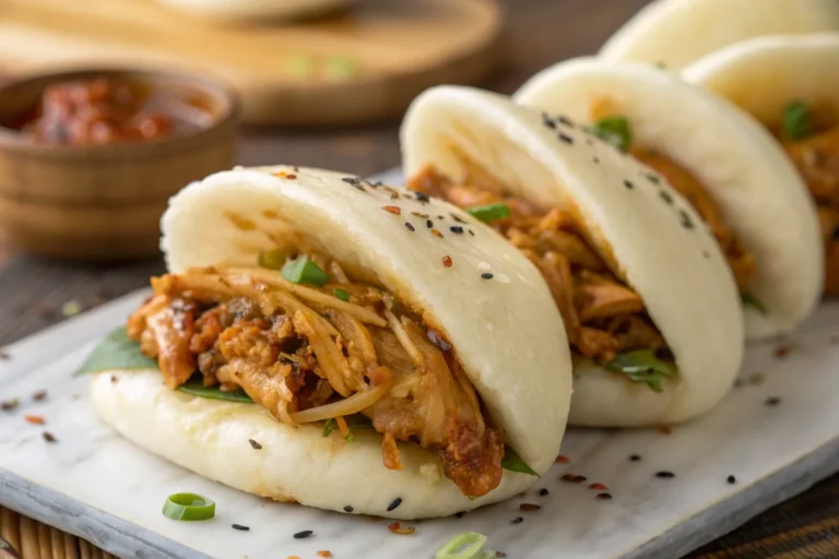 Korean Chicken Bao Buns: Soft, Savory, and Sweet