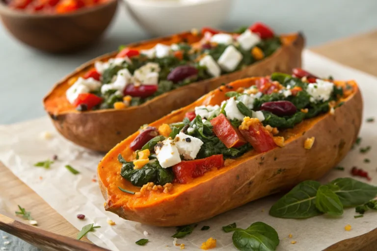 Mediterranean Stuffed Sweet Potatoes: Healthy, Flavorful, and Filling