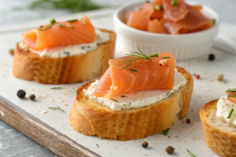 Smoked Salmon Crostini: Elegant, Flavorful, and Perfectly Crispy