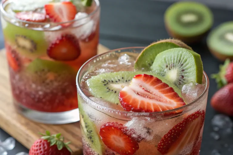 Tasty Kiwi & Strawberry Smash Mocktail: Refreshing, Fruity, and Fun