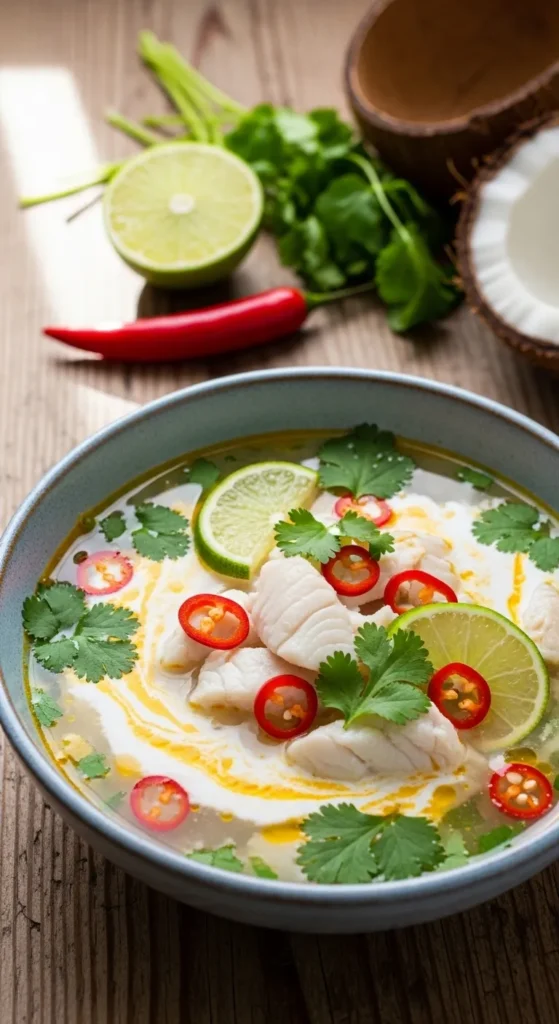 Coconut Lime Fish Soup Recipe