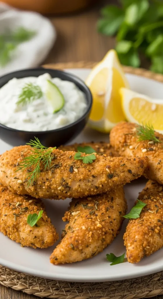 Crispy Greek Chicken Tenders in the Air Fryer