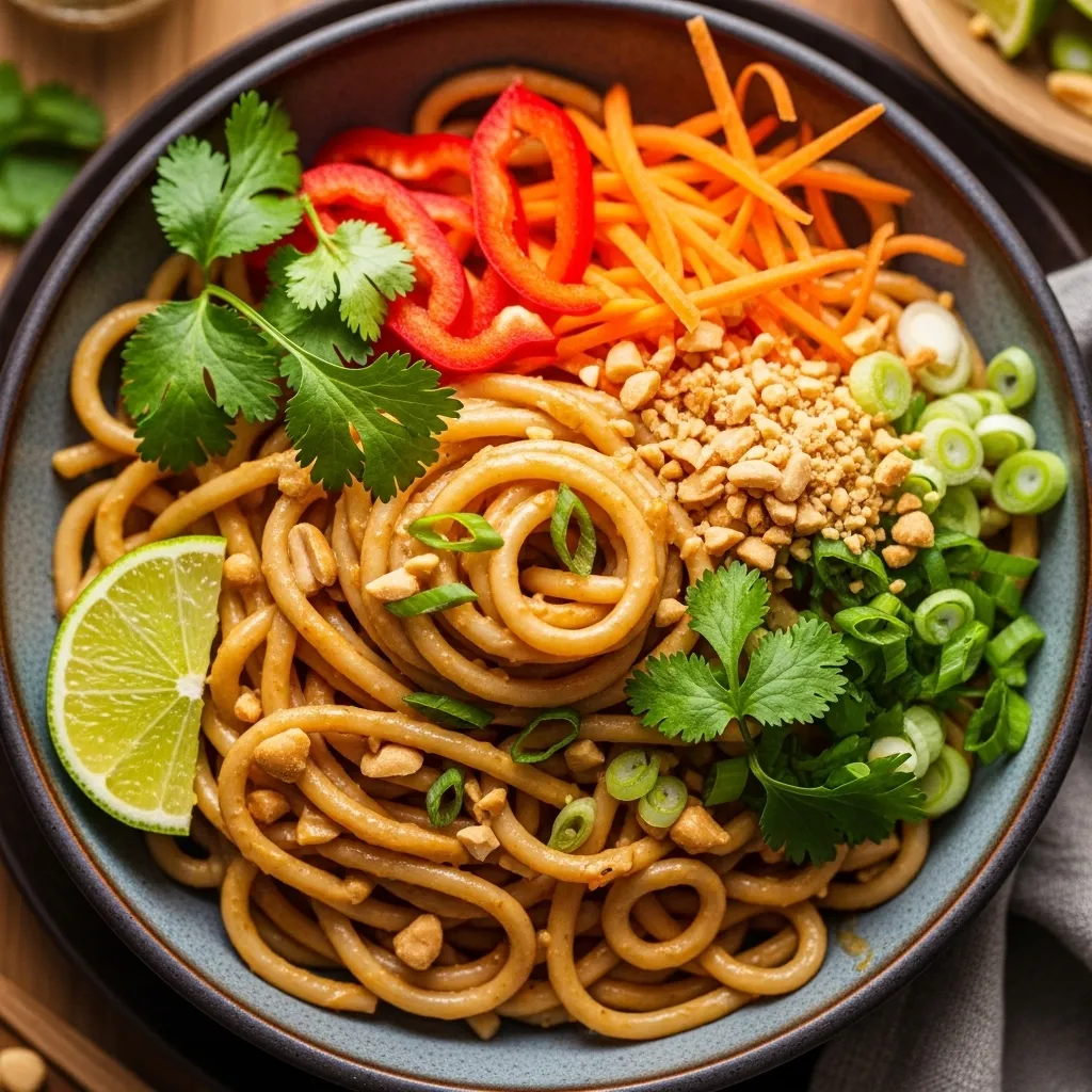Vegetarian Thai Peanut Noodles