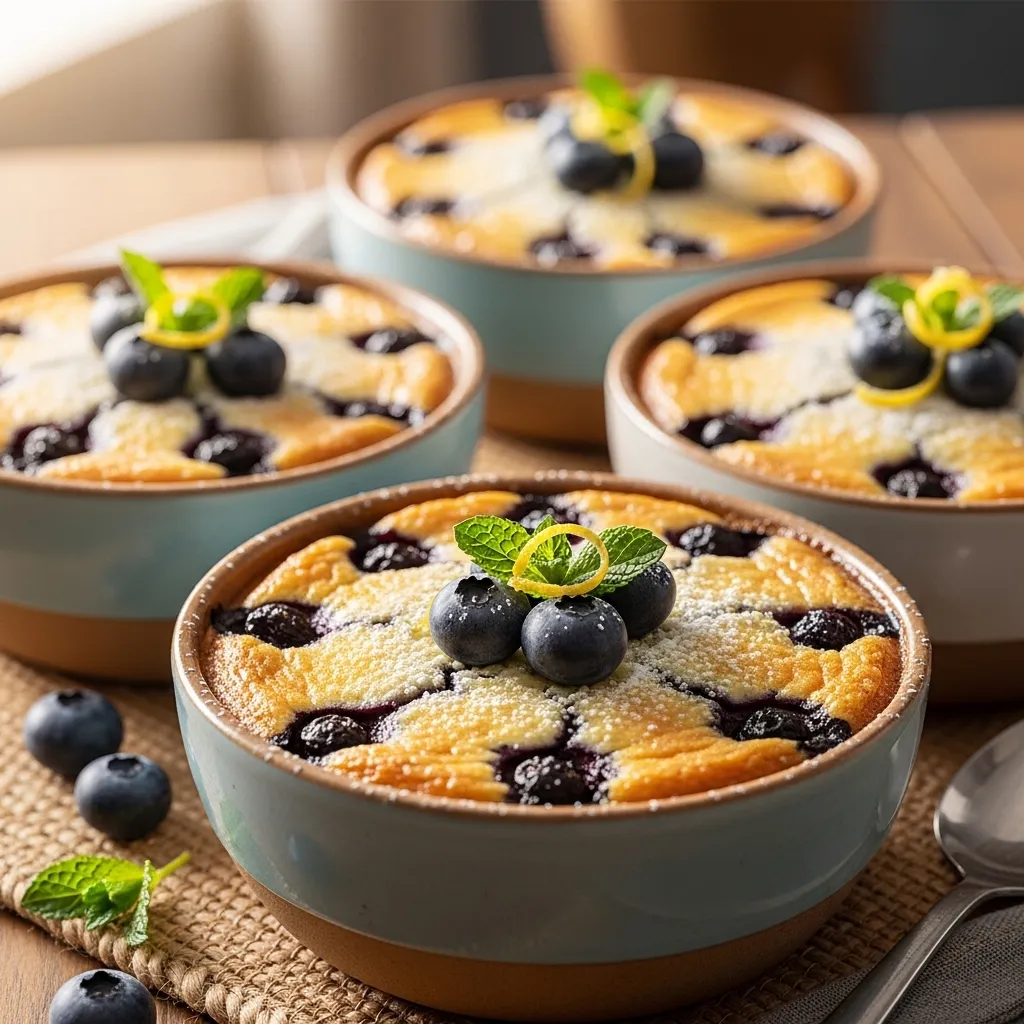 Baked Blueberry Cottage Cheese Breakfast Bowls