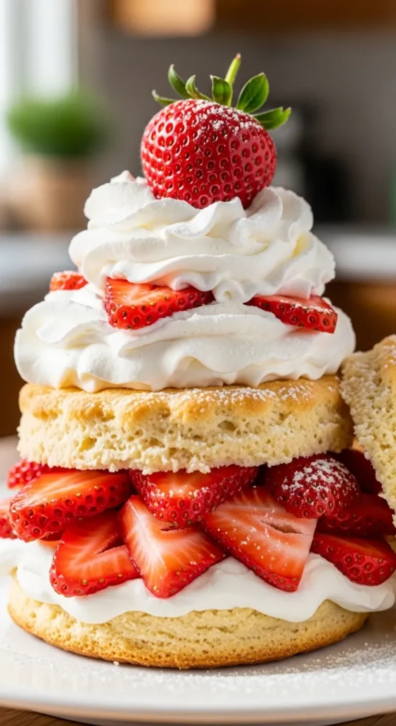Strawberry Shortcake with Whipped Cream