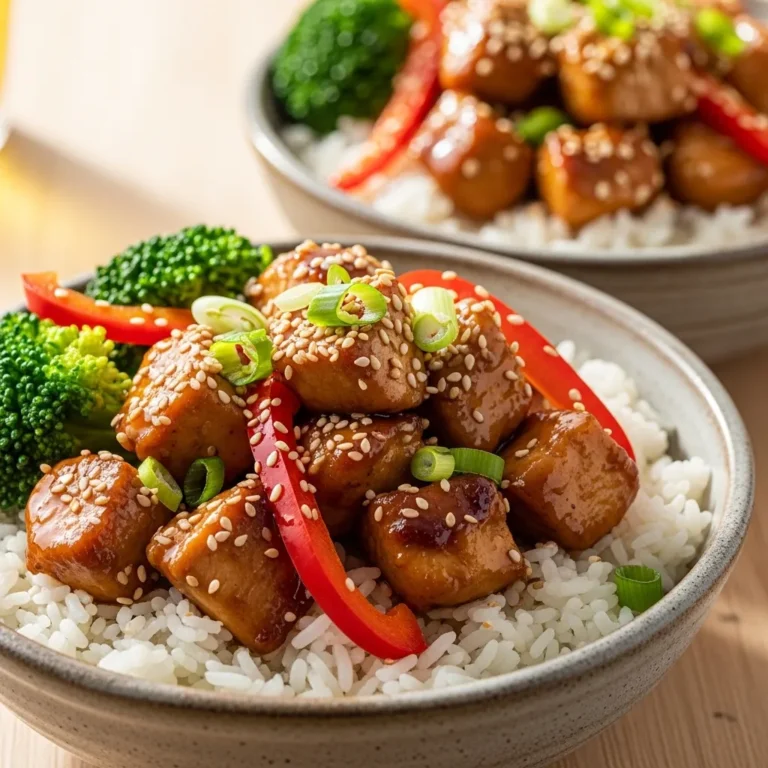 Quick Teriyaki Chicken Rice Bowls Recipe
