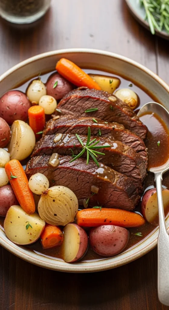 Beef Pot Roast Crock Pot with Gravy