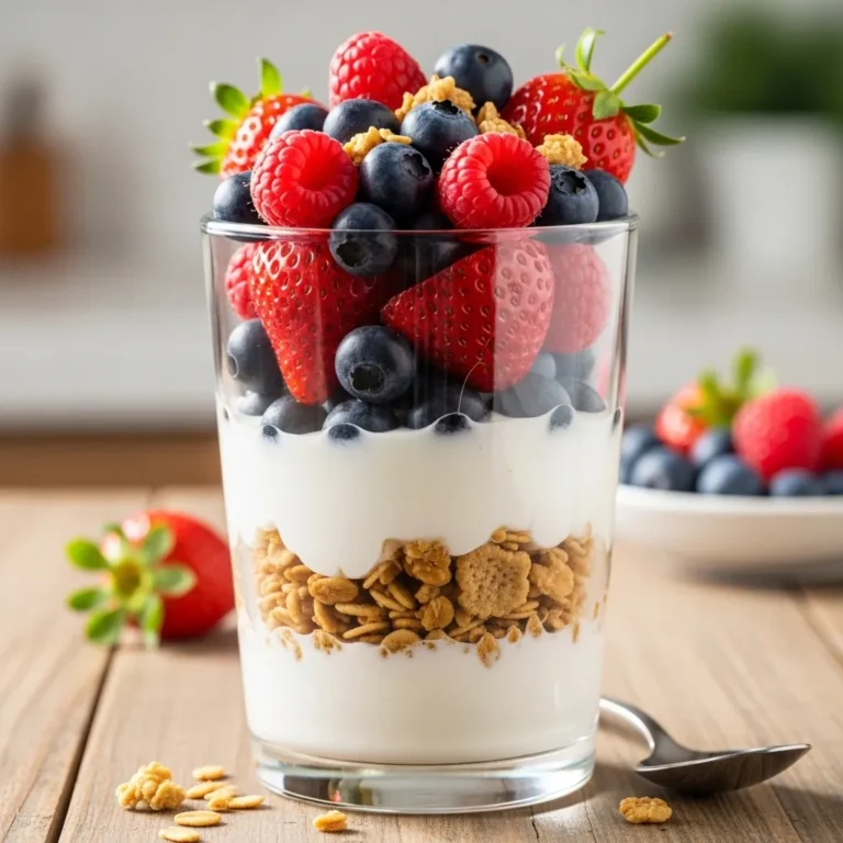 Greek Yogurt Parfait With Fresh Berries